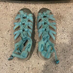 Waterproof Teal and Gray Sandals